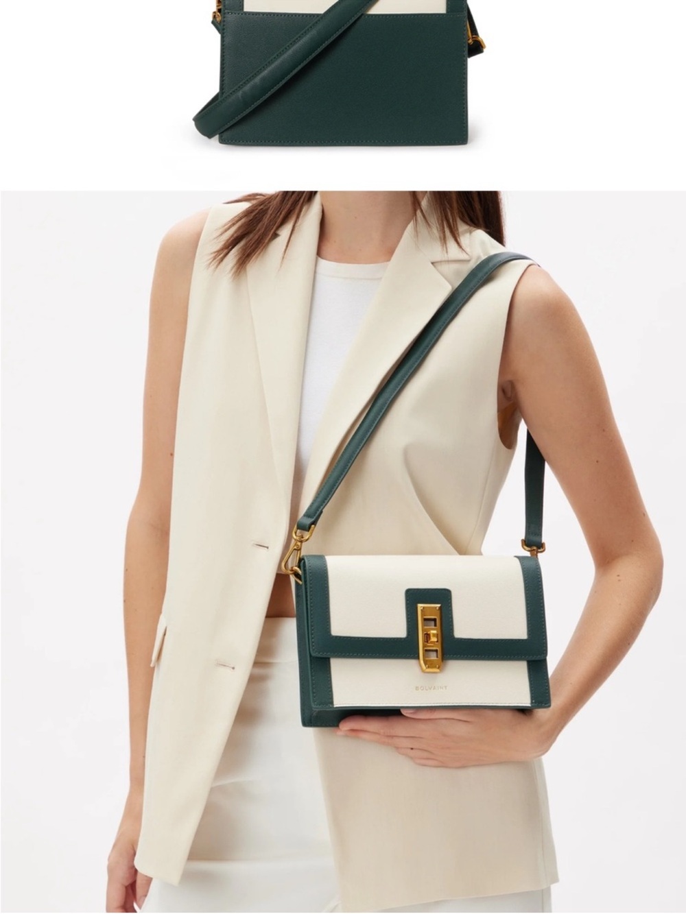 Bolvaint Paris NWT Leonie Leather Crossbody Clutch with Dust Bag, Retails $1,900 - Picture 6 of 15